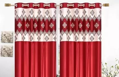 Polyester Room Darkening Door Curtain