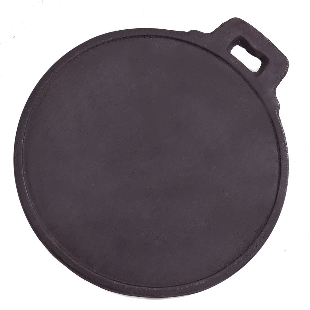 Seematis Kitchen Pre seasoned cast iron Tawa 10,11, 12 Inches Black