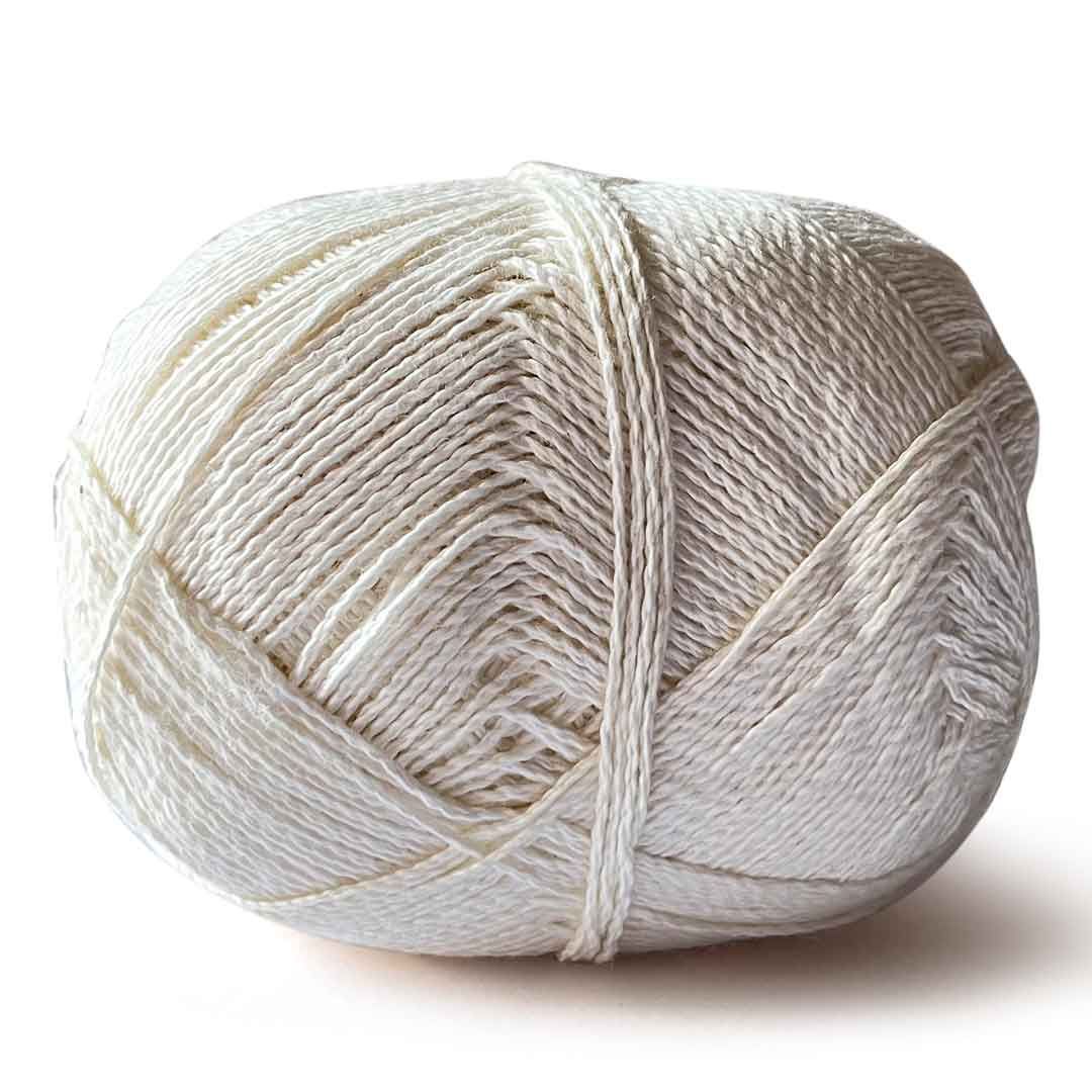Cream Color 4 Ply Crochet Thread Cotton Yarn for Knitting & Craft Making | Thread for Knitting & Craft Markings- 125 GM (Cream)