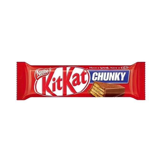 Kitkat Nestle Chunky Milk Chocolate, Pack of 12, 480 g