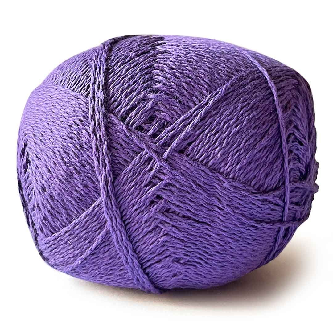 Purple Color 4 Ply Crochet Thread Cotton Yarn for Knitting & Craft Making | Thread for Knitting- 125 GM (Cream)