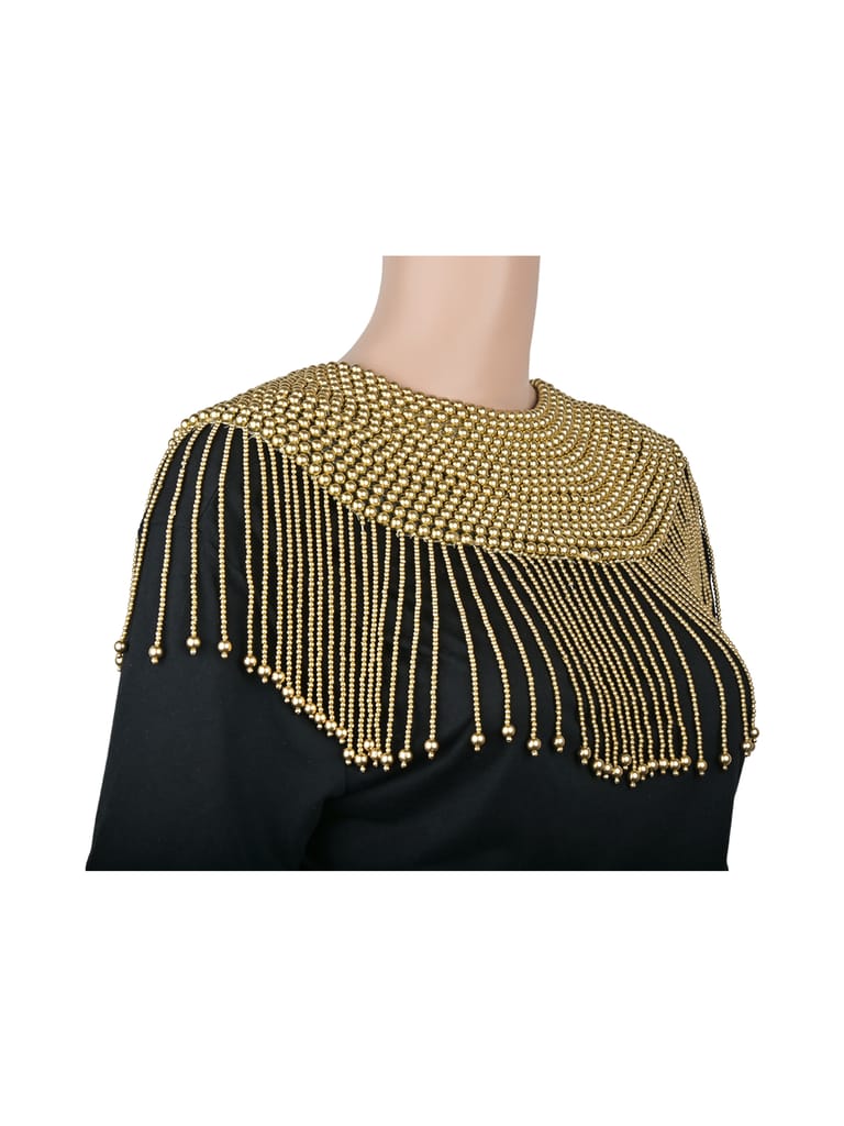 Castle gold body chain cape