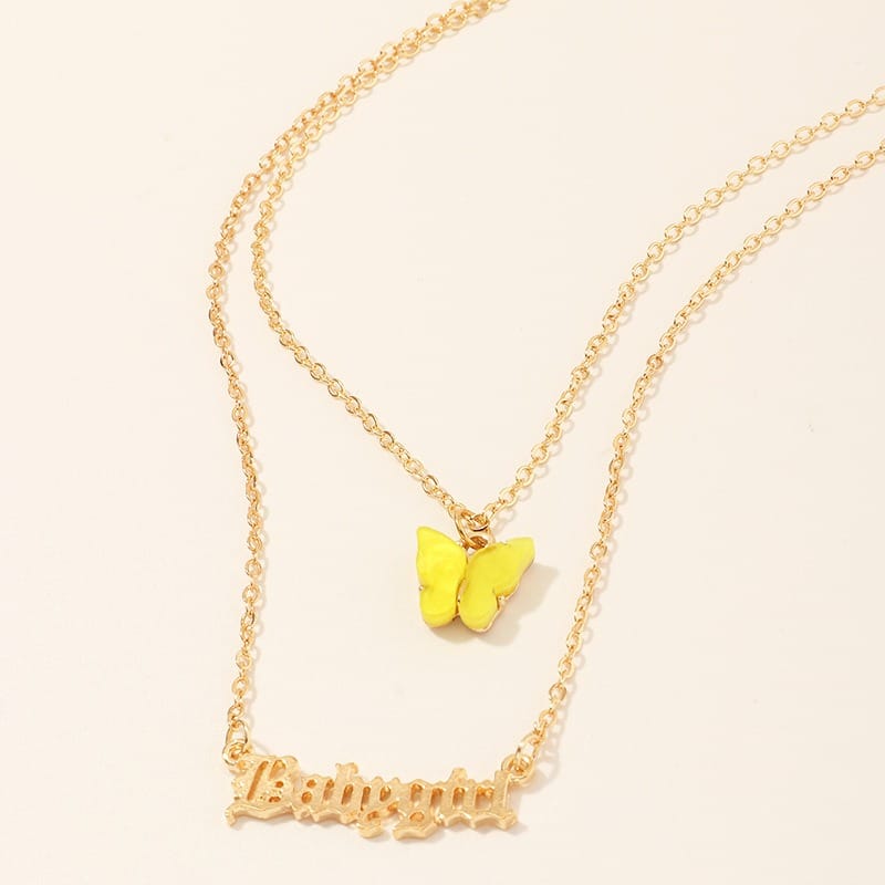 Brilliance Fine Jewelry Crystal Butterfly Gold-Tone Sterling Silver Pendant  Necklace - Walmart.com