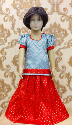 Girls Lehenga Choli Ethnic Wear Embroidered Lehenga Choli