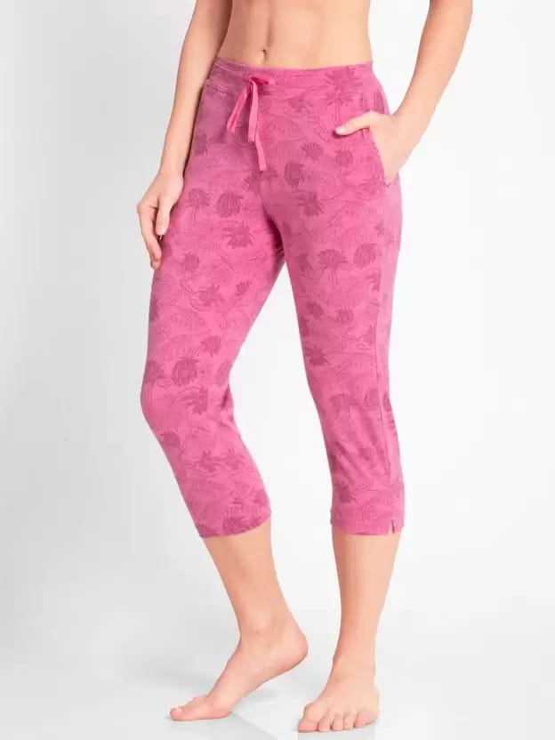 Athleisure Capri pant for Women (Ibis Rose)