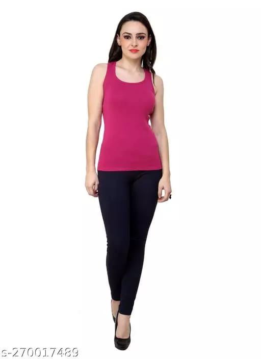 Comfortable Camisole/Tank Tops for Women(pink wine)