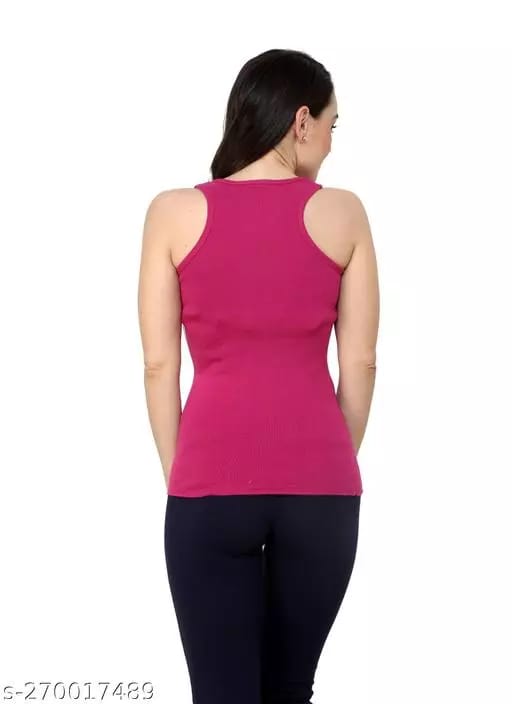 Comfortable Camisole/Tank Tops for Women(pink wine)