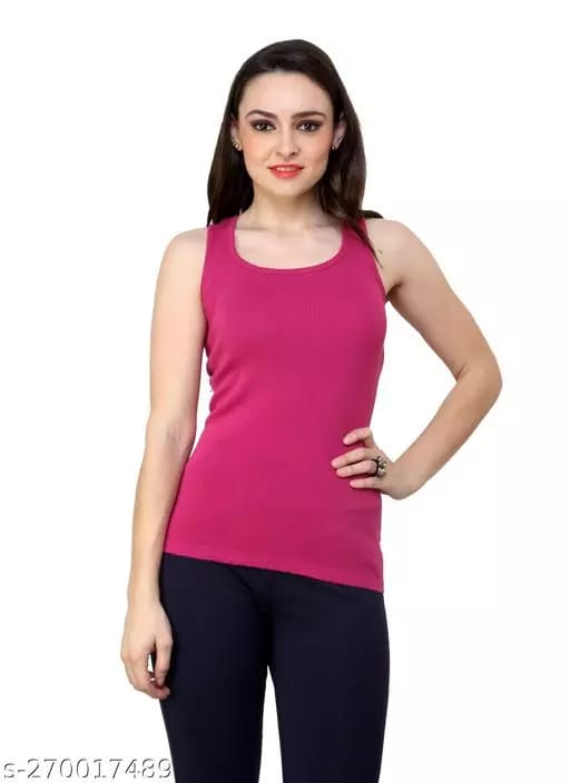 Comfortable Camisole/Tank Tops for Women(pink wine)