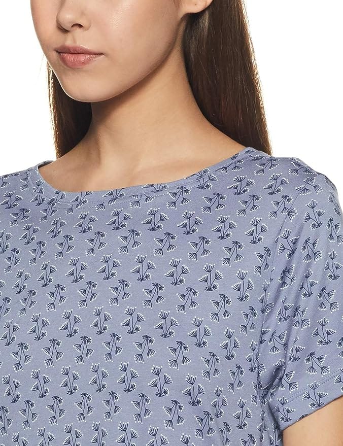 Women's Rayon Sleep Dress Knee Length