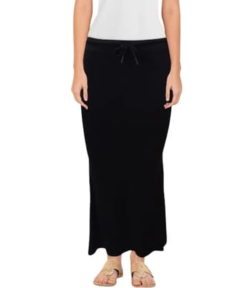 mYURA Black Shapewear for Saree | Shapewear for Women's | Saree Shapewear Petticoat for Women | Saree Shapewear for Women | Cotton (Black)