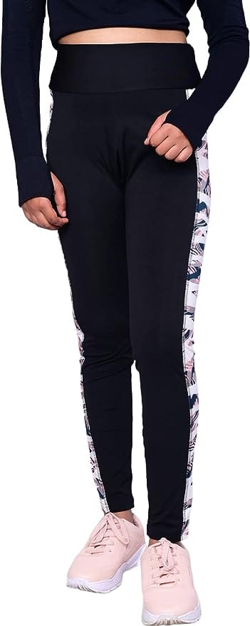 MYURA Printed Track Pants for Women | Women's Gym Wear Tights | Ideal for  Yoga, Workout & Gym Pants for Women | Cotton Blend (Black, White)