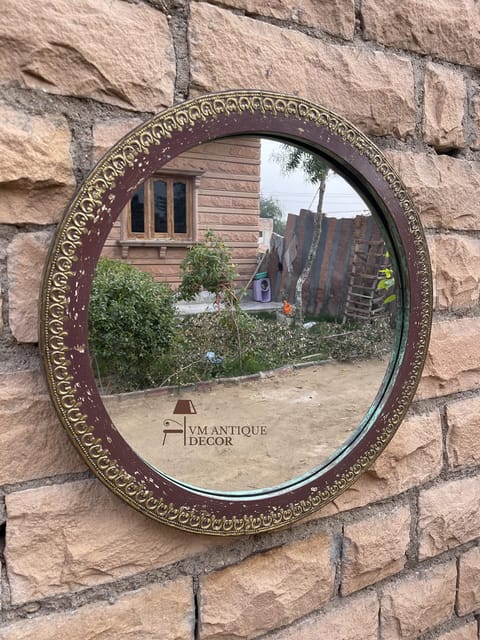 Antique wall store mirror