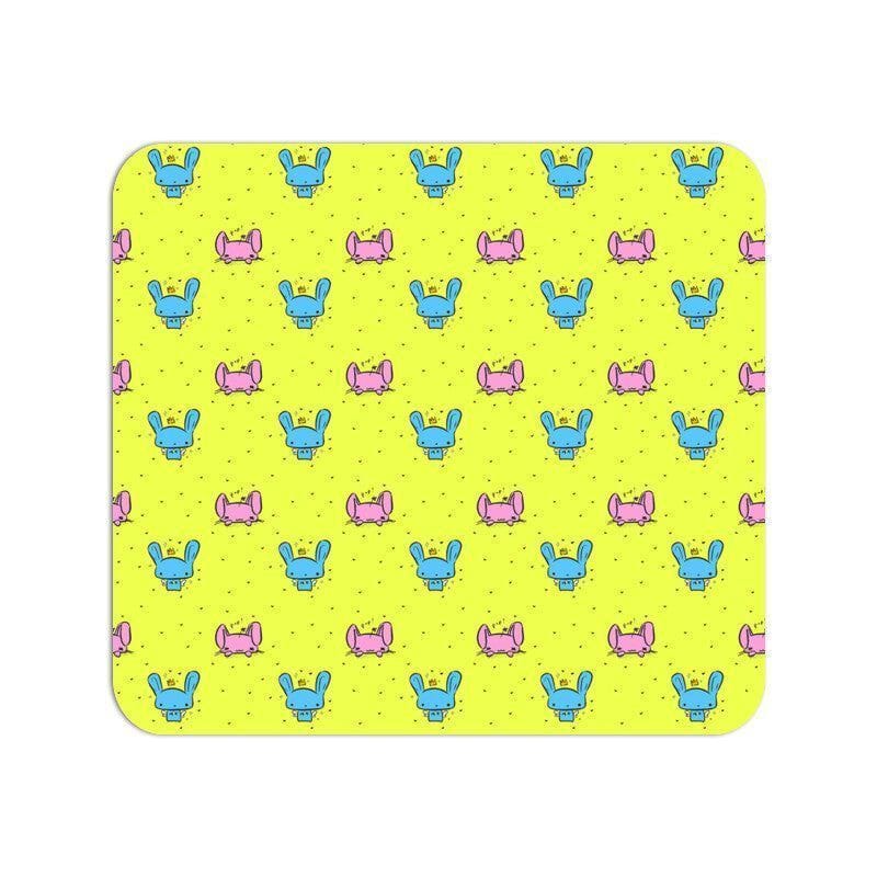 Psychedelic Bunny Mouse Pad