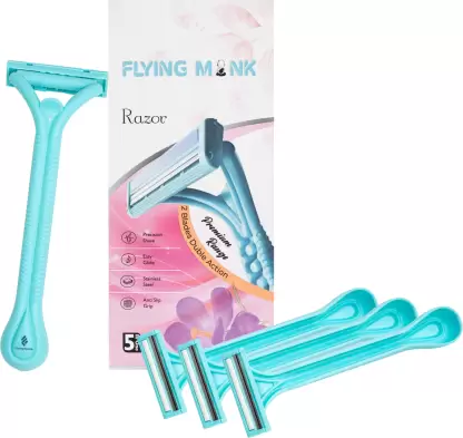 Flying monk Super steel twin blade unisex disposable razor with Gel  (Pack of 4)