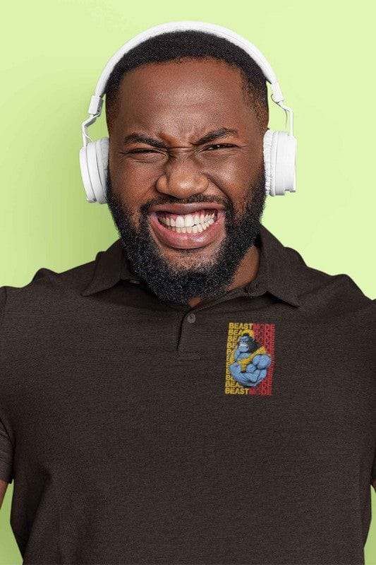 Polo Neck T-Shirt (Men) - Beast Mode (8 Colours)
