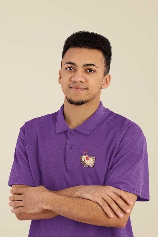 Polo Neck T-Shirt (Men) - Puggy Baby (11 Colours)