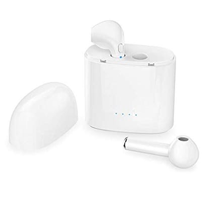 Ekdant I7s TWS Mini Twin Portable Wireless Bluetooth Earphones With Active Noise Cancellation Technology And Charging Box For All Smart Phones