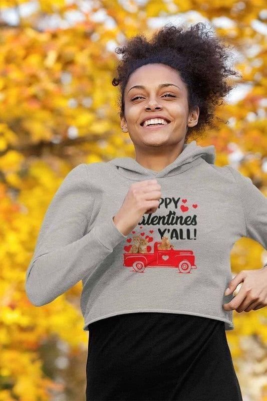 Crop Hoodie (Women) - Valentine's Day Special (4 Colours)
