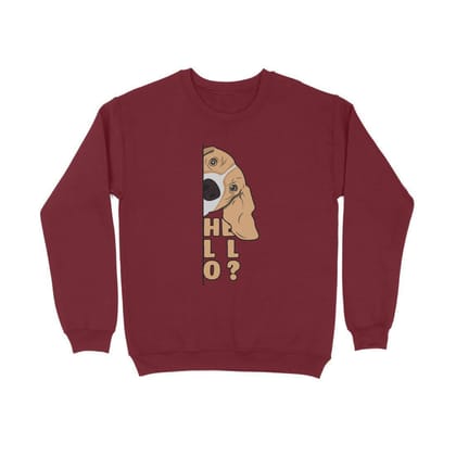 Sweatshirt (Men) - Basset Hound Hello (12 Colours)