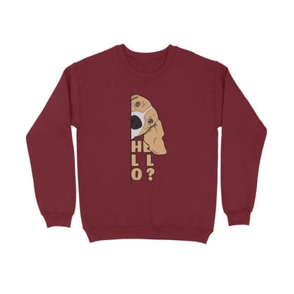 Sweatshirt (Men) - Basset Hound Hello (12 Colours)
