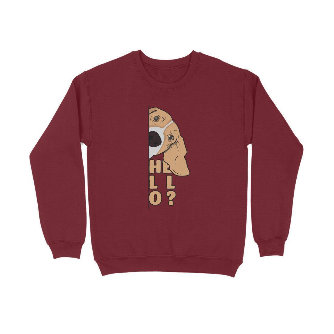 Sweatshirt (Men) - Basset Hound Hello (12 Colours)