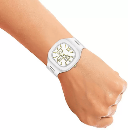 MM Bazzar Miller Analog White Write Watch  🌟 Embrace Timeless Beauty with the Analog White Solid-Write Watch! 🌟