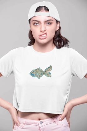 Crop Top (Women) - Little Tamasaba Goldfish (12 Colours)