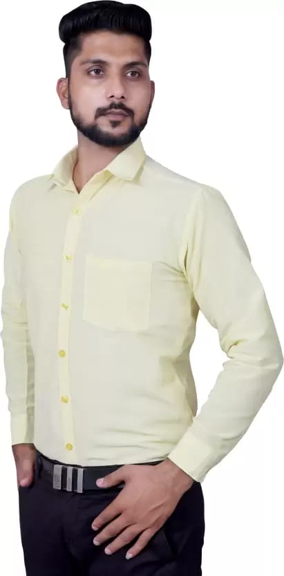 Men's 100% Cotton Slim Fit Striped Semi Casual Shirt
