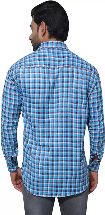 Men Light Grey Printed Slim Fit Casual Shirt