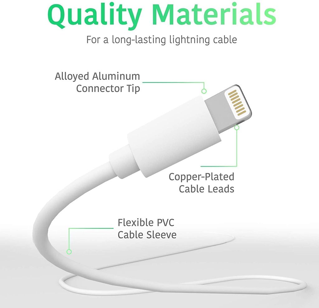 Apple USB C to Light Cable for Apple i Phone Fast Charging for iPhone, iPad, Air Pods, (White 1M) [ Pack of 1]