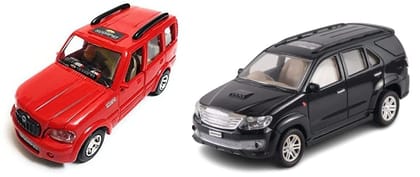 Cube Play Scorpio & Fortuner Miniature SUV Wonderful Design and Bold Looks Miniature Scaled Models Toy Car