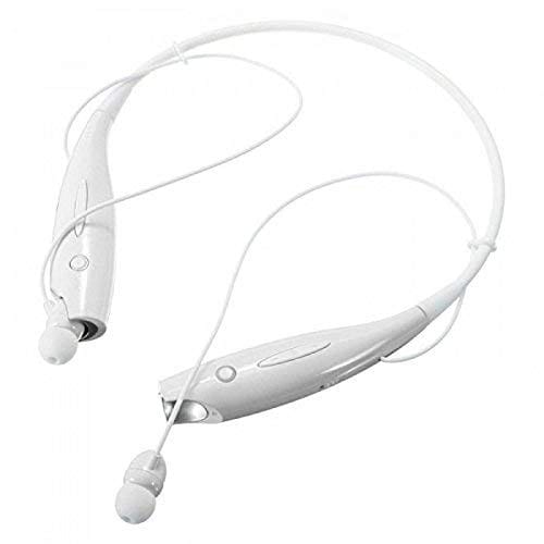 Ekdant HBS-730 Wireless Neckband Bluetooth Wireless Earphones With Mic - White
