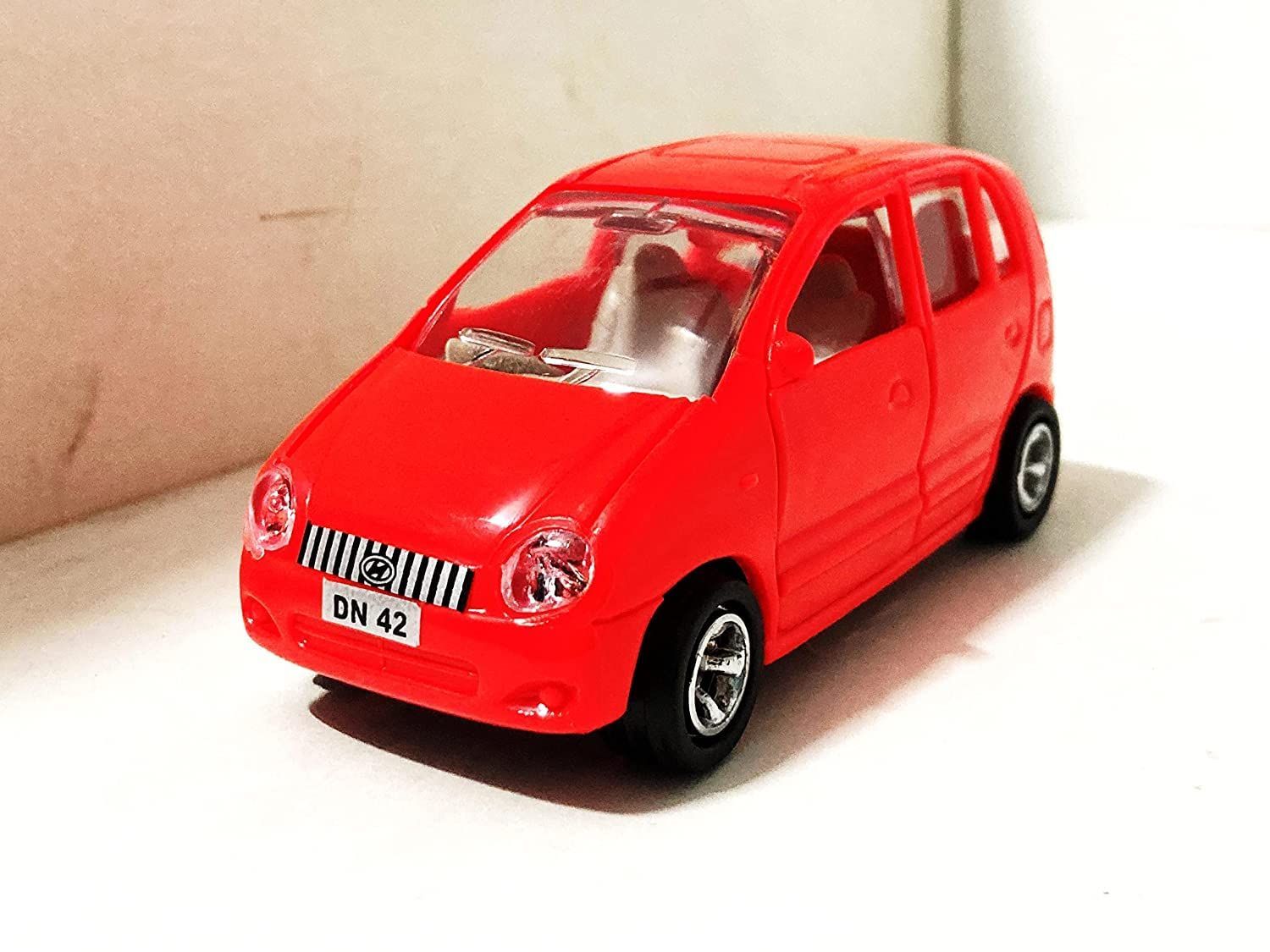 Mehtab Pull Back Plastic Car Toy with Openable Doors Perfect for Kids Fun (Pack of 1, Multicolor)
