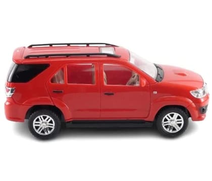 Pull Back Plastic Fortuner Car Toy Wonderfull Design & Bold Look Toy for Kids Fun (Pack of 1, Multicolor)