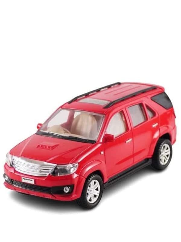 Pull Back Plastic Fortuner Car Toy Wonderfull Design & Bold Look Toy for Kids Fun (Pack of 1, Multicolor)