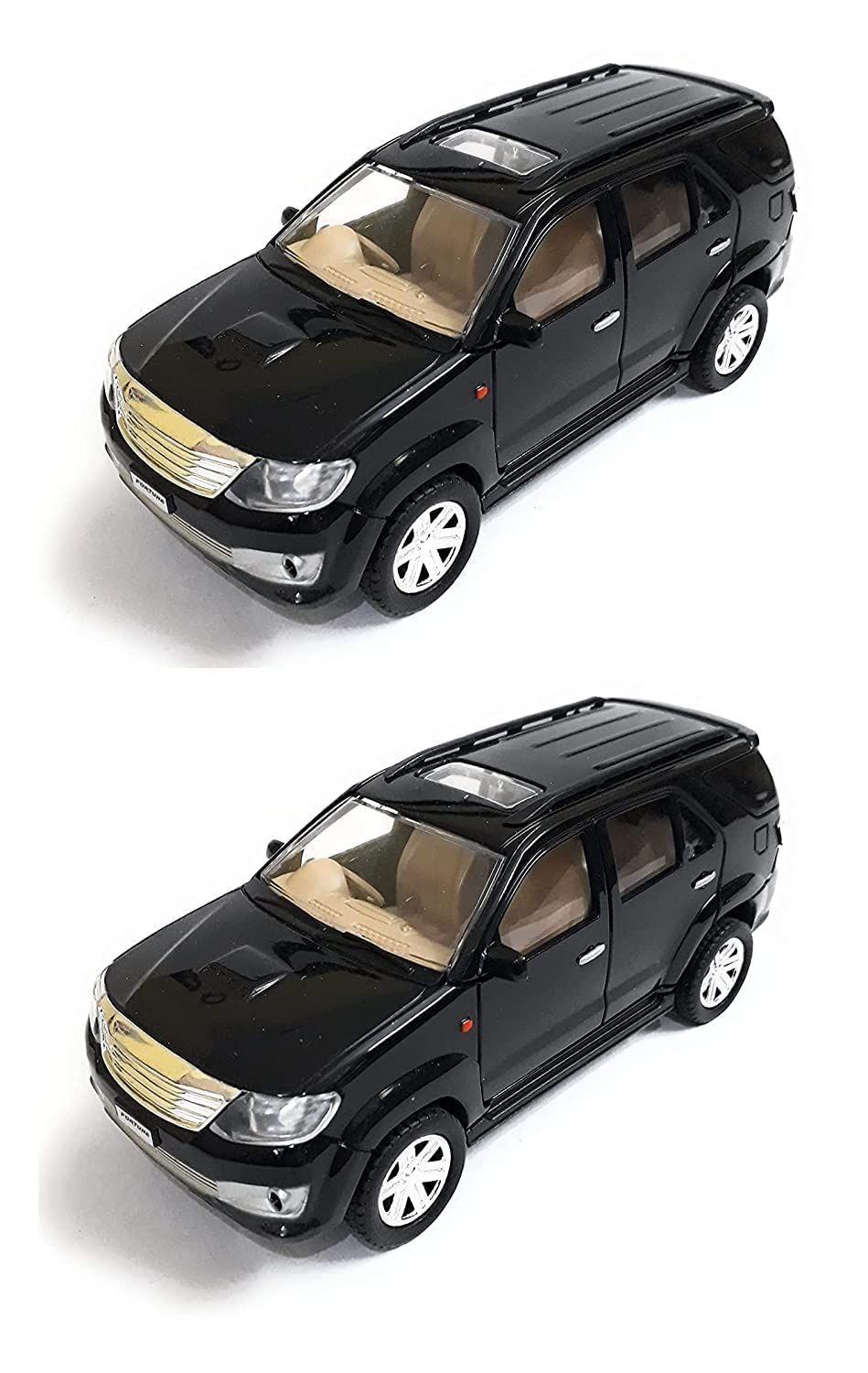 Cube Play Mehtab Pull Back E-Chariot Fortune Replica CT-134 Miniature Automobile Car Toy Perfect for Kids Fun (Pack of 2, Black)