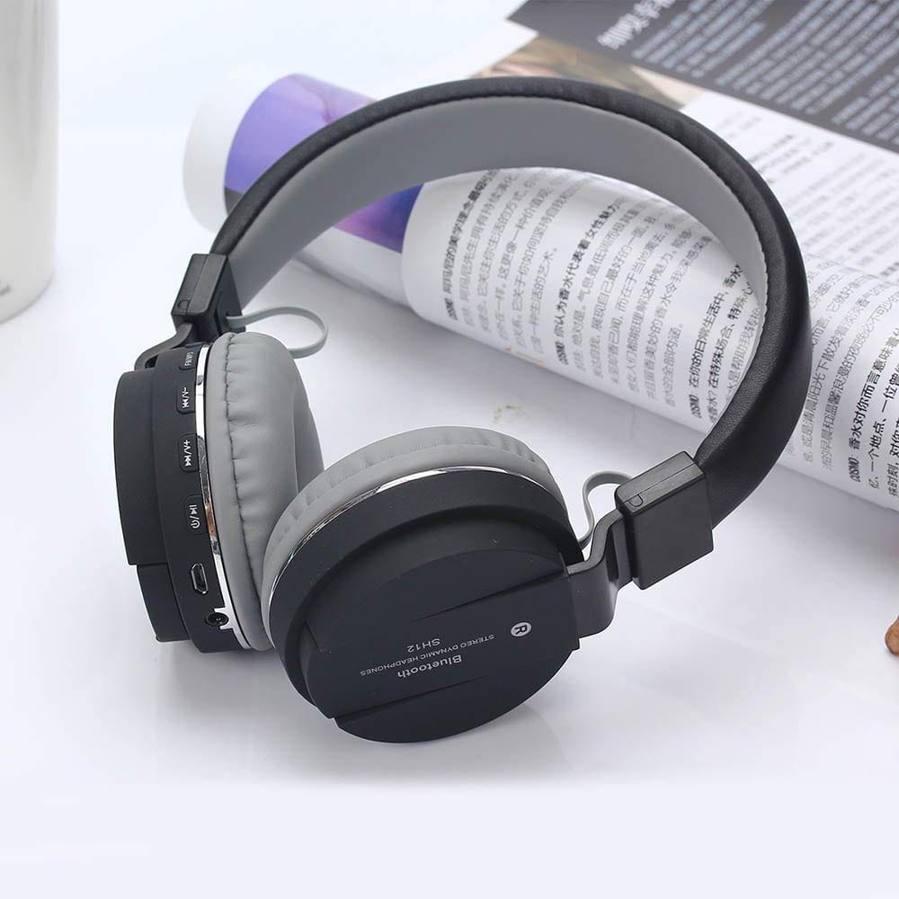 Ekdant Wireless Headset SH12 Wireless Bluetooth Headphone With FM And SD Card Slot Best Quality