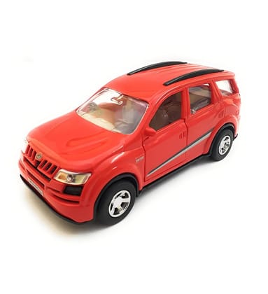 Mehtab Mahindra XUV 500 Die-Cast Miniature Car | Wonderful Design and Bold Looks | Pull Back and Go Openable Doors for Kids | Pack of 1 Red