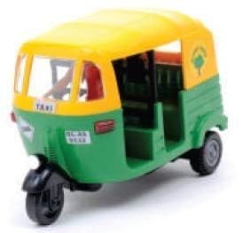 Mehtab Toys Plastic Made in India Toy Auto Toy for Kids (Auto) - Pack of 1, Yellow/Green