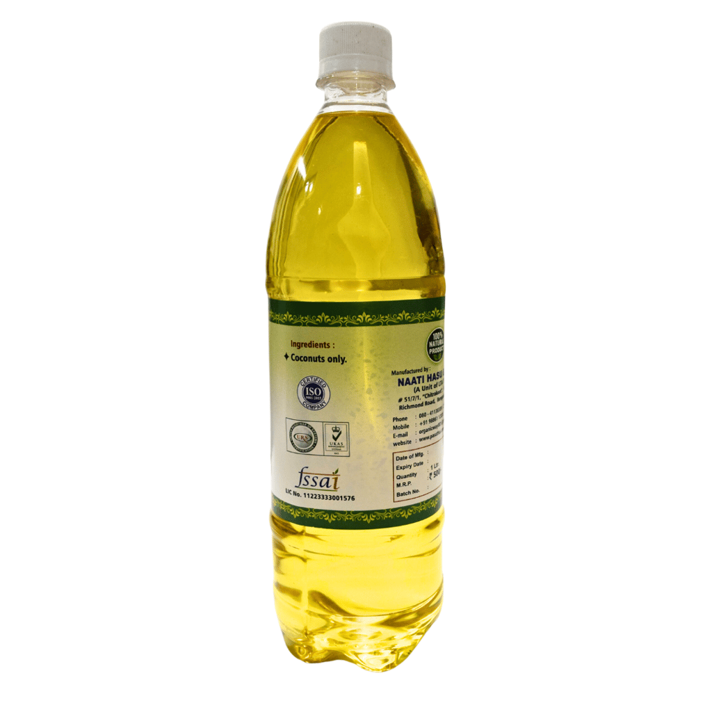 Pure Coconut oil - Chemical free and cold extracted - 1 Litre