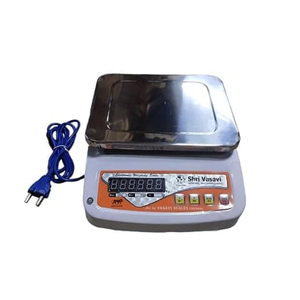 Digital Weighing Scale 2 gm to 20 kg Portable Weighting Machine For domestic and commercial use.