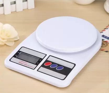 Kitchen Weighing Scale with backlite LCD Display for Kitchen/Weight Machine Weighing Scale  (White)