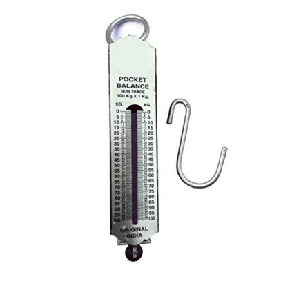 100 Kg Portable Handy Pocket Spring Balance Luggage Weighing Scale and Hook