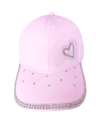 Trubliz Cotton Baseball Caps For Women - Pink