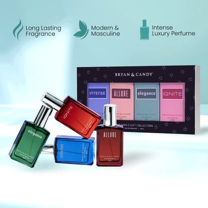 Bryan & Candy: Long-Lasting Men's Perfume Collection - Perfume (EDP) Set of 4 (30ml each) Bryan & Candy: Long-Lasting Men's Perfume Collection - Perfume (EDP) Set of 4 (30ml each)