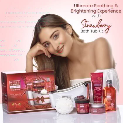 Bryan & Candy Strawberry Bath Tub Kit Bryan & Candy Strawberry Bath Tub Kit