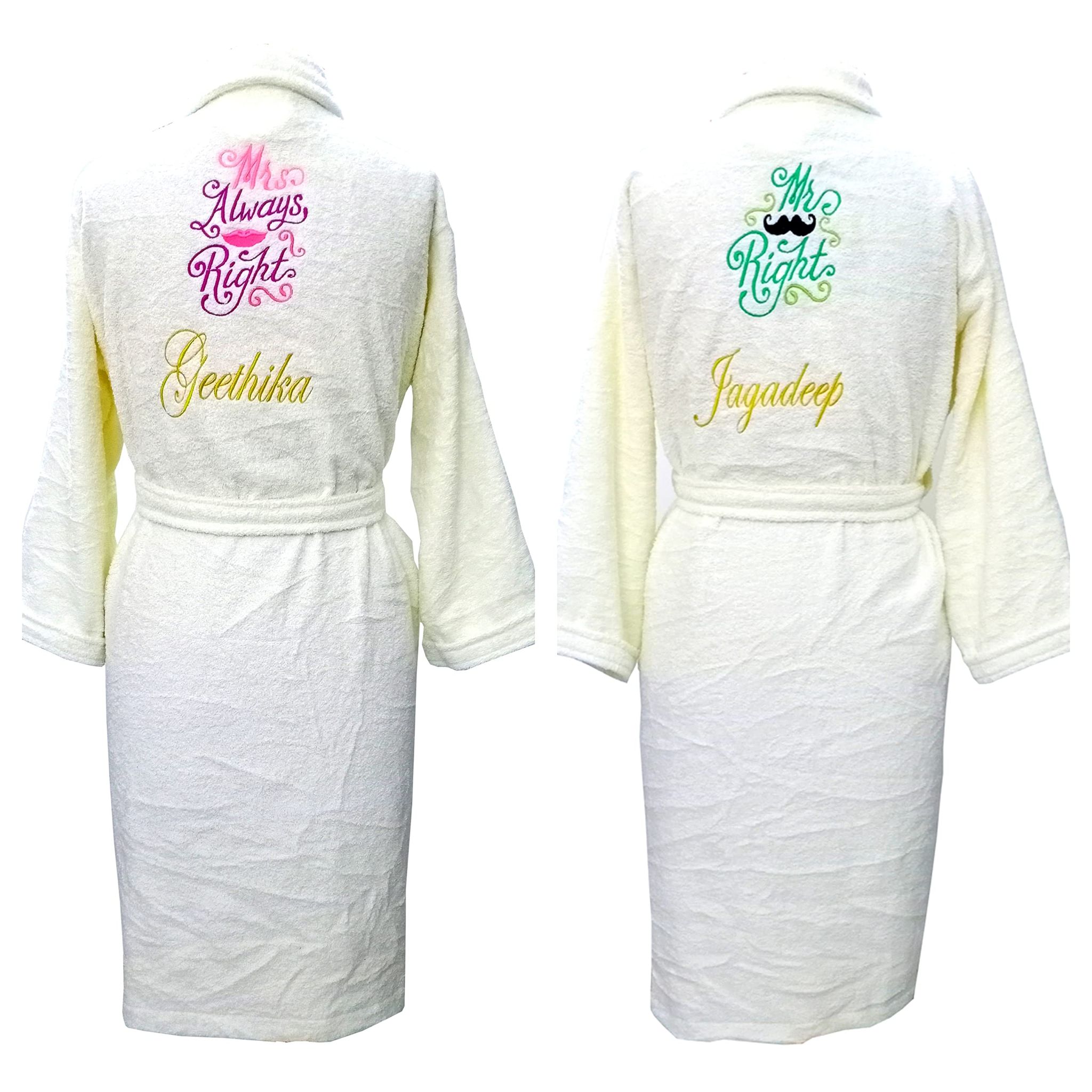 Cotton Embroidered 8 Piece Bathrobe Set at Rs 1500/set in Ahmedabad | ID:  21327144191