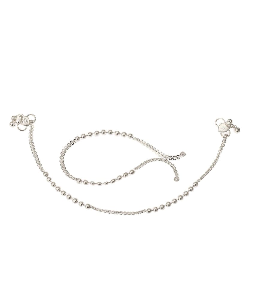 Fashion World Stunning Silver Payal Anklet for Girls & Women (Silver) - Anklets | Buy online on ZillyBuy