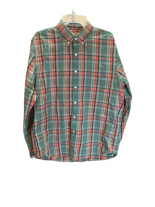 Men's Checkered Slim Fit Cotton Casual Shirt