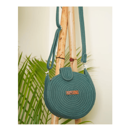 Green & Round Sling Bag